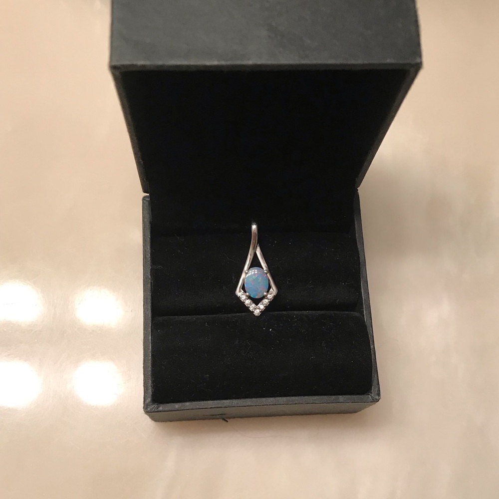 Boulder opal pendant
